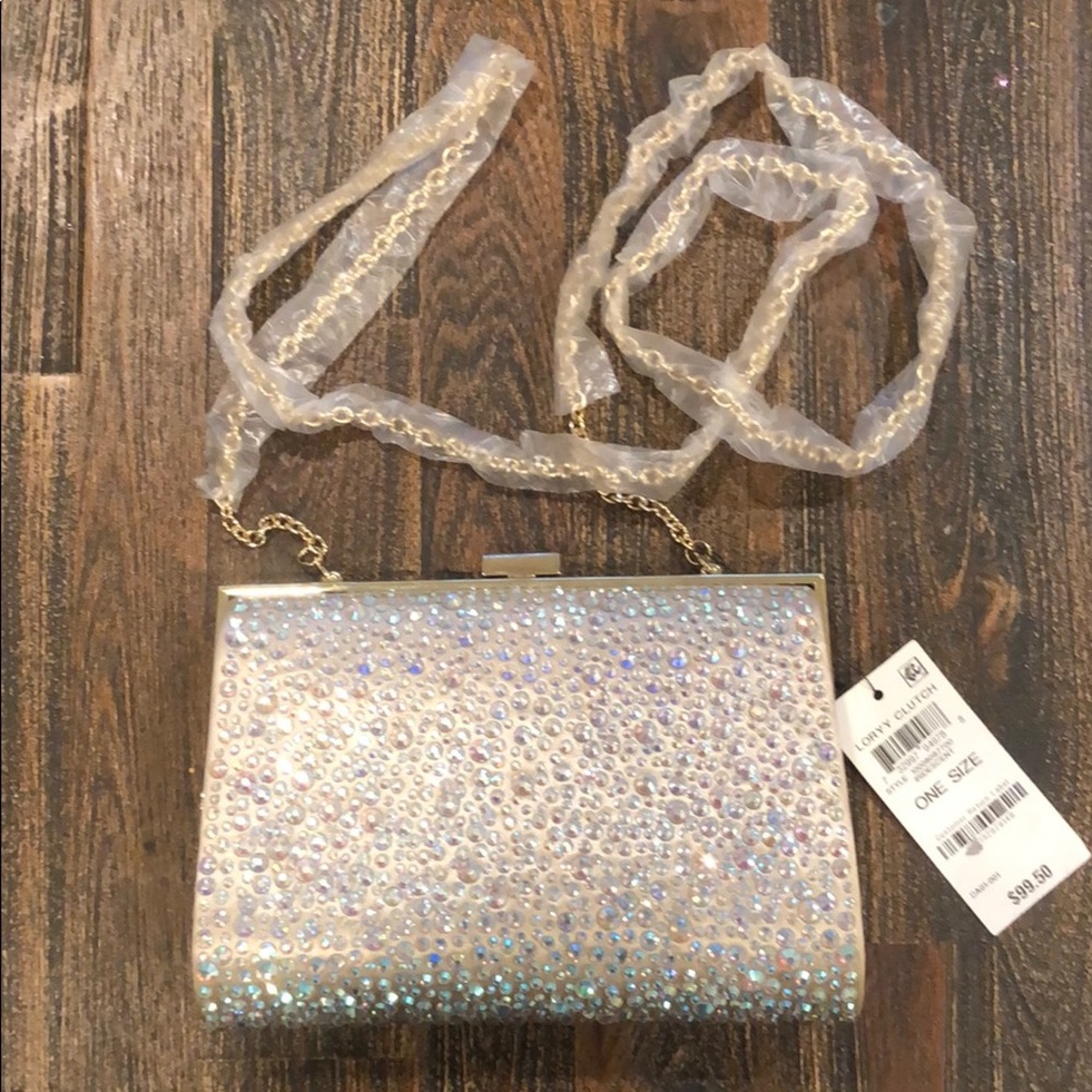 INC Loryy Clutch Iredescent One Size NWT